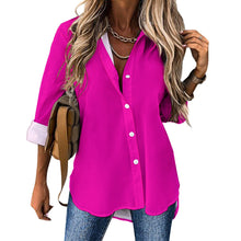 Load image into Gallery viewer, Ti Amo I love you - Exclusive Brand - Hollywood Cerise - Irregular Hem Shirt - Sizes S-3XL
