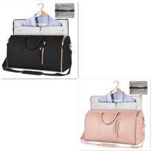 Load image into Gallery viewer, Womens Large Capacity Travel Duffle Bag  Folding Suit Bag Waterproof Clothes Handbag Totes
