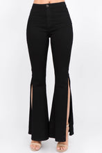 Load image into Gallery viewer, American Bazi Side Slit Flare Jeans
