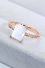 Load image into Gallery viewer, Square Moonstone Ring
