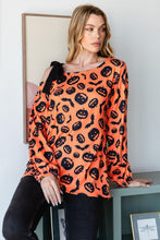 Load image into Gallery viewer, Heimish Pumpkin Print One Shoulder T-Shirt
