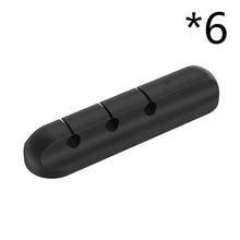 Load image into Gallery viewer, Silicone USB Cable Winder Desktop Cable Organizer Management Multipurpose Clips Cables Protector For Wired Headphones
