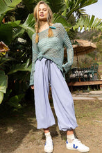 Load image into Gallery viewer, POL Side Slit Openwork Long Sleeve Knit Cover Up
