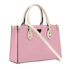 Load image into Gallery viewer, Ti Amo I love you - Exclusive Brand - Medium Azalea - Luxury Womens PU Tote Bag - Cream Straps
