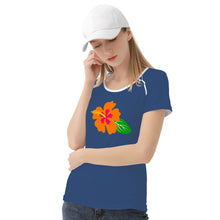 Load image into Gallery viewer, Ti Amo I love you - Exclusive Brand  - San Juan - Hawaiian Flower - Women&#39;s T shirt - Sizes XS-2XL
