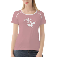 Load image into Gallery viewer, Ti Amo I love you - Exclusive Brand - Oriental Pink - White Daisy - Women&#39;s T shirt
