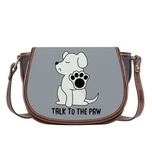 Load image into Gallery viewer, Ti Amo I love you - Exclusive Brand - Gray Chateau - Talk to the Paw -  Saddle Bag
