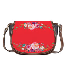 Load image into Gallery viewer, Ti Amo I love you - Exclusive Brand - Jasper - Front &amp; Top Floral Swag - Saddle Bag
