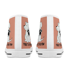Load image into Gallery viewer, Ti Amo I love you - Exclusive Brand - Pale Copper - Talk to the Paw -  High-Top Canvas Shoes - White
