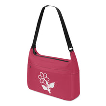 Load image into Gallery viewer, Ti Amo I love you - Exclusive Brand - Viva Magenta - White Daisy - Journey Computer Shoulder Bag
