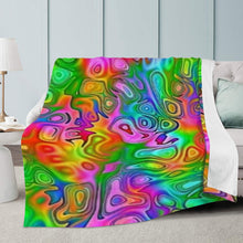 Load image into Gallery viewer, Ti Amo I love you - Exclusive Brand  - Rainbow Kaleidoscope - Micro Fleece Blankets
