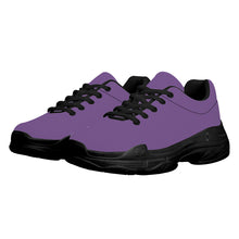 Load image into Gallery viewer, Ti Amo I love you - Exclusive Brand - Dusty Purple - Double Black Heart - Chunky Sneakers - Black Soles
