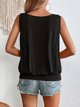 Load image into Gallery viewer, Full Size Ruched Scoop Neck Tank
