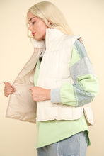 Load image into Gallery viewer, VERY J Zip Up Puffer Padded Warm Vest

