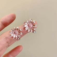 Load image into Gallery viewer, Alloy Drip Oil Flower Stud Earrings
