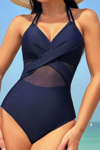 Load image into Gallery viewer, Crisscross Halter Neck One-Piece Swimwear
