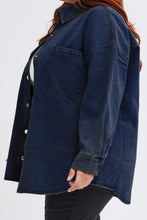 Load image into Gallery viewer, Plus Size Snap Down Pocketed Denim Jacket
