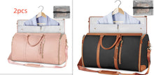 Load image into Gallery viewer, Womens Large Capacity Travel Duffle Bag  Folding Suit Bag Waterproof Clothes Handbag Totes
