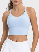 Load image into Gallery viewer, Crisscross Round Neck Active Tank
