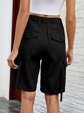 Load image into Gallery viewer, High Waist Denim Shorts with Pockets
