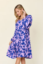 Load image into Gallery viewer, Double Take Full Size Printed Ruffle Hem Dress with Pocket
