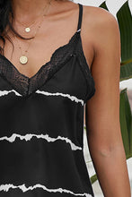 Load image into Gallery viewer, Shiny Lace Detail V-Neck Cami
