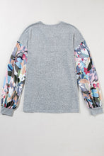 Load image into Gallery viewer, Printed V-Neck Long Sleeve Blouse
