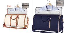 Load image into Gallery viewer, Womens Large Capacity Travel Duffle Bag  Folding Suit Bag Waterproof Clothes Handbag Totes
