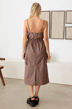 Load image into Gallery viewer, Le Lis Adjustable Strap Waist Drawstring Cargo Midi Dress
