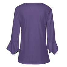 Load image into Gallery viewer, Ti Amo I love you - Exclusive Brand - East Bay - Women&#39;s Ruffled Petal Sleeve Top
