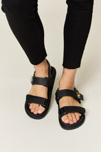 Load image into Gallery viewer, WILD DIVA Velcro Double Strap Slingback Sandals
