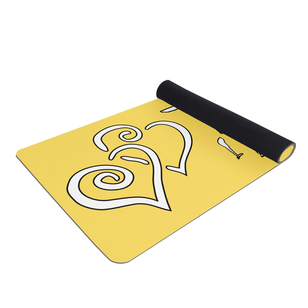 Ti Amo I love you - Exclusive Brand - Mustard Yellow - Yoga Mat