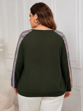 Load image into Gallery viewer, Plus Size Printed Long Sleeve Sweatshirt
