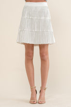 Load image into Gallery viewer, RHINESTONE SUEDE FRINGE SKIRT
