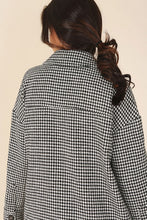 Load image into Gallery viewer, Houndtooth Long Shacket

