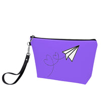 Load image into Gallery viewer, Ti Amo I love you - Exclusive Brand - Heliotrope 3 - Paper Airplane - Sling Cosmetic Bag
