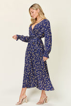 Load image into Gallery viewer, Double Take Full Size Tie Back Flounce Sleeve Dress
