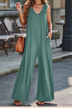 Load image into Gallery viewer, Full Size V-Neck Wide Strap Jumpsuit
