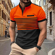 Load image into Gallery viewer, Mens V-neck Button Henley Shirt
