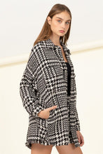 Load image into Gallery viewer, Cool Comeback Houndstooth Pattern Shacket
