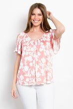 Load image into Gallery viewer, Be Stage Ful Size Foral Cold Shoulder Top
