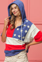 Load image into Gallery viewer, BiBi American Flag Theme Hoodie
