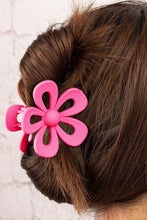 Load image into Gallery viewer, Rose Red Sweet Hollowed Flower Shape Claw Clip
