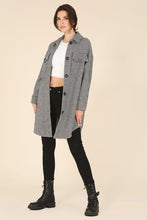 Load image into Gallery viewer, Houndtooth Long Shacket
