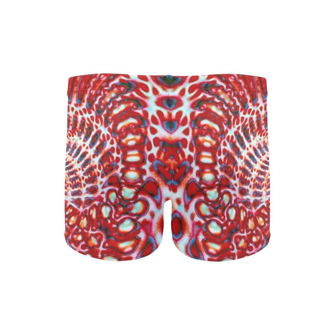 Ti Amo I love you - Exclusive Brand - Rockin Red Pattern - Men's Swimming Trunks - Sizes S-2XL