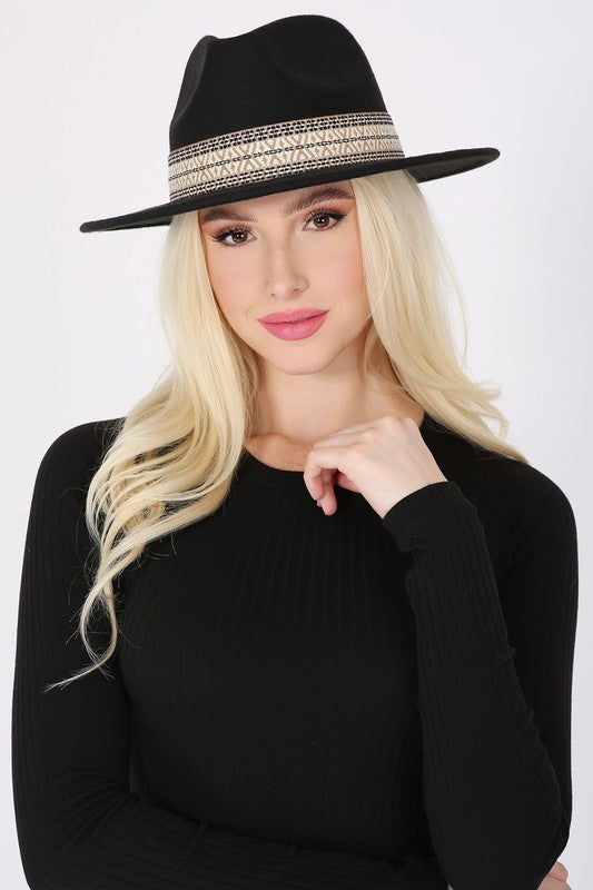 BOHO Emboidered Fedora  Hat