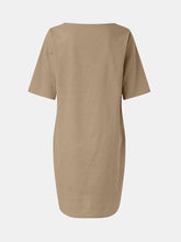 Load image into Gallery viewer, Full Size Round Neck Half Sleeve Dress with Pockets
