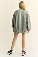 Load image into Gallery viewer, Davi &amp; Dani Exposed Seam Zip Up Dropped Shoulder Jacket
