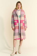 Load image into Gallery viewer, Davi &amp; Dani Tied Color Block Collared Neck Coat
