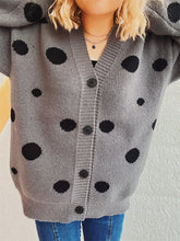 Load image into Gallery viewer, Polka Dot Button Up Cardigan
